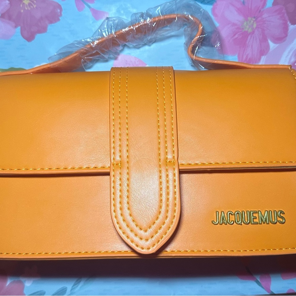 Jacquemus Orange Leather Purse